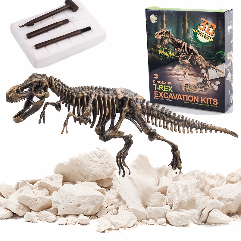 Kid Toy Dinosaur Fossil Excavation Kits Skeletons Dig T-REX Toy Science  Educational Toys For Children