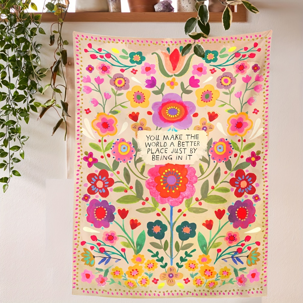 Wildflower wall online tapestry