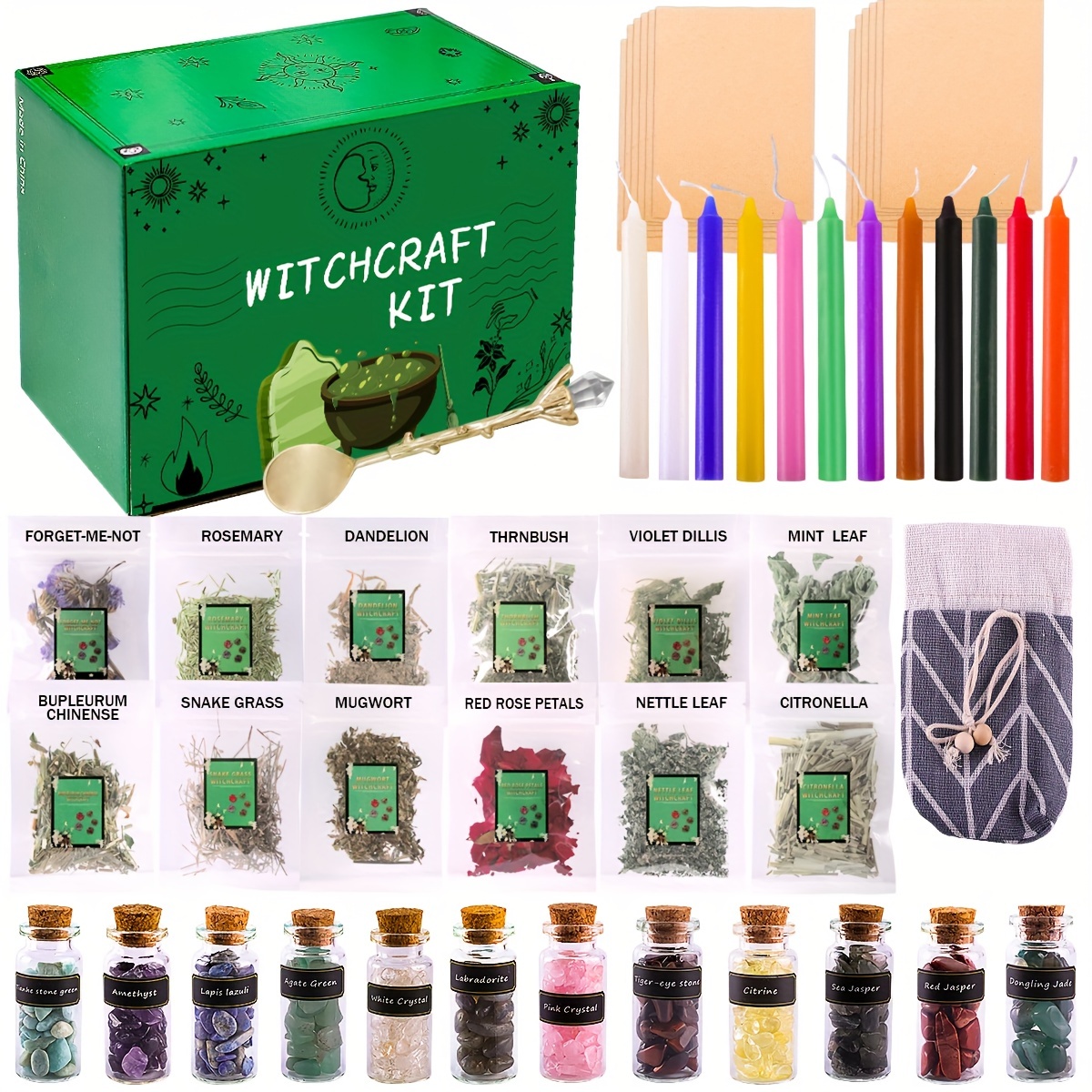 WITCHCRAFT KIT ~ witch altar sets ~ wiccan supplies and tools