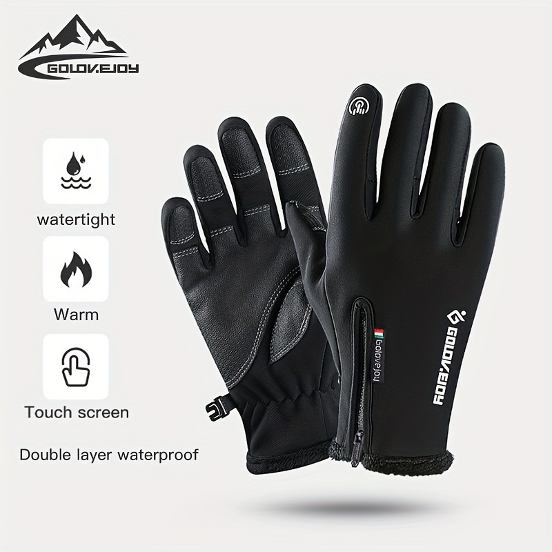 Order A Size Up-1 Pair Of Outdoor Men's And Women's Sports Winter Touch  Screen Telefingers Gloves, Skiing Cycling Plus Velvet Warm Cold Proof  Gloves - Temu