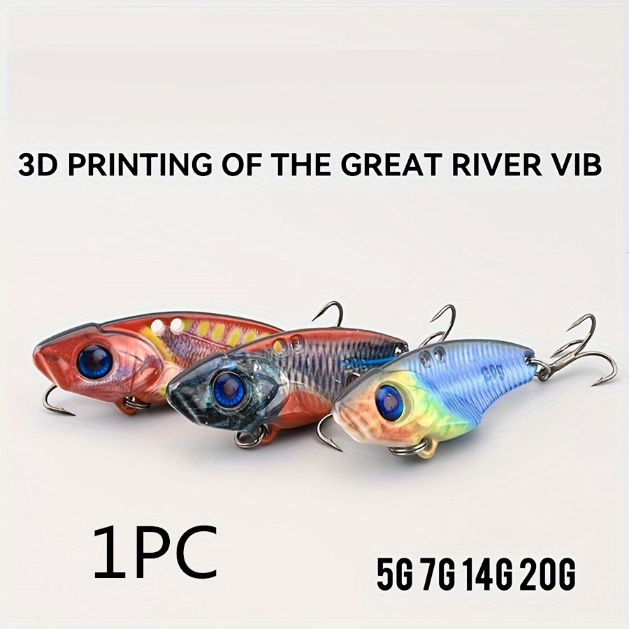 3d Printing Vib Metal Bait Warped Mouth Lure Bait Hook - Temu