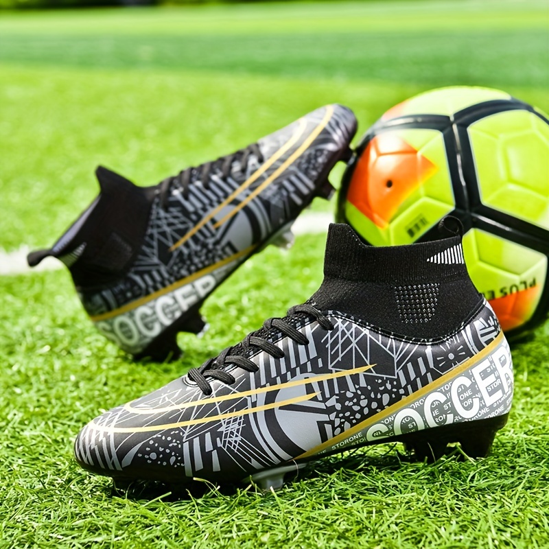 Zapatos de fútbol para hombre, tacos de fútbol para hombre, botas de fútbol  FG, fútbol al aire libre, zapatos de goma en relieve duraderos