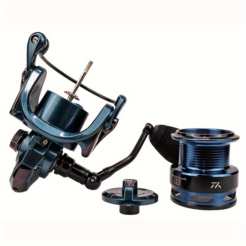  EPANO Fishing Reel Shallow Line Cup Spinning Reel  Long-Distance Casting Fishing Reel 5.2:1 High Speed Metal Spool for Carp,  Bream, Tench, Barbel Fishing (Color : Double Grip, Size : JQ1500) 