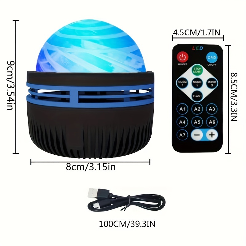 bring the ultimate visual experience to this galaxy projector led galaxy universe projection light multi color and remote control galaxy starry sky projector bedroom nightlight projector adult game room room decoration christmas gift decoration valentines day gift camping wedding decoration usb powered details 3