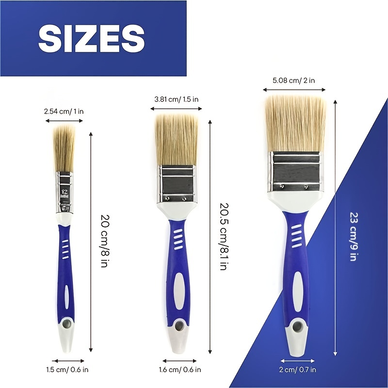 Plastic Handle Paint Brush Household Bristle Paint Brush - Temu