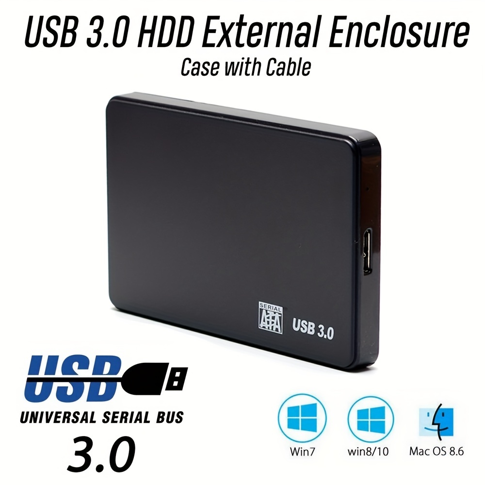 Boîtier disque dur externe avec étui 2,5 - USB 3.0 - SATA