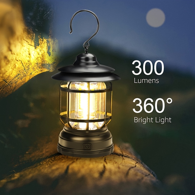 Portable Camping Light, Multifunctional Rechargeable Light, Waterproof  Dustproof Electric Light, For Halloween Christmas New Year Decoration - Temu