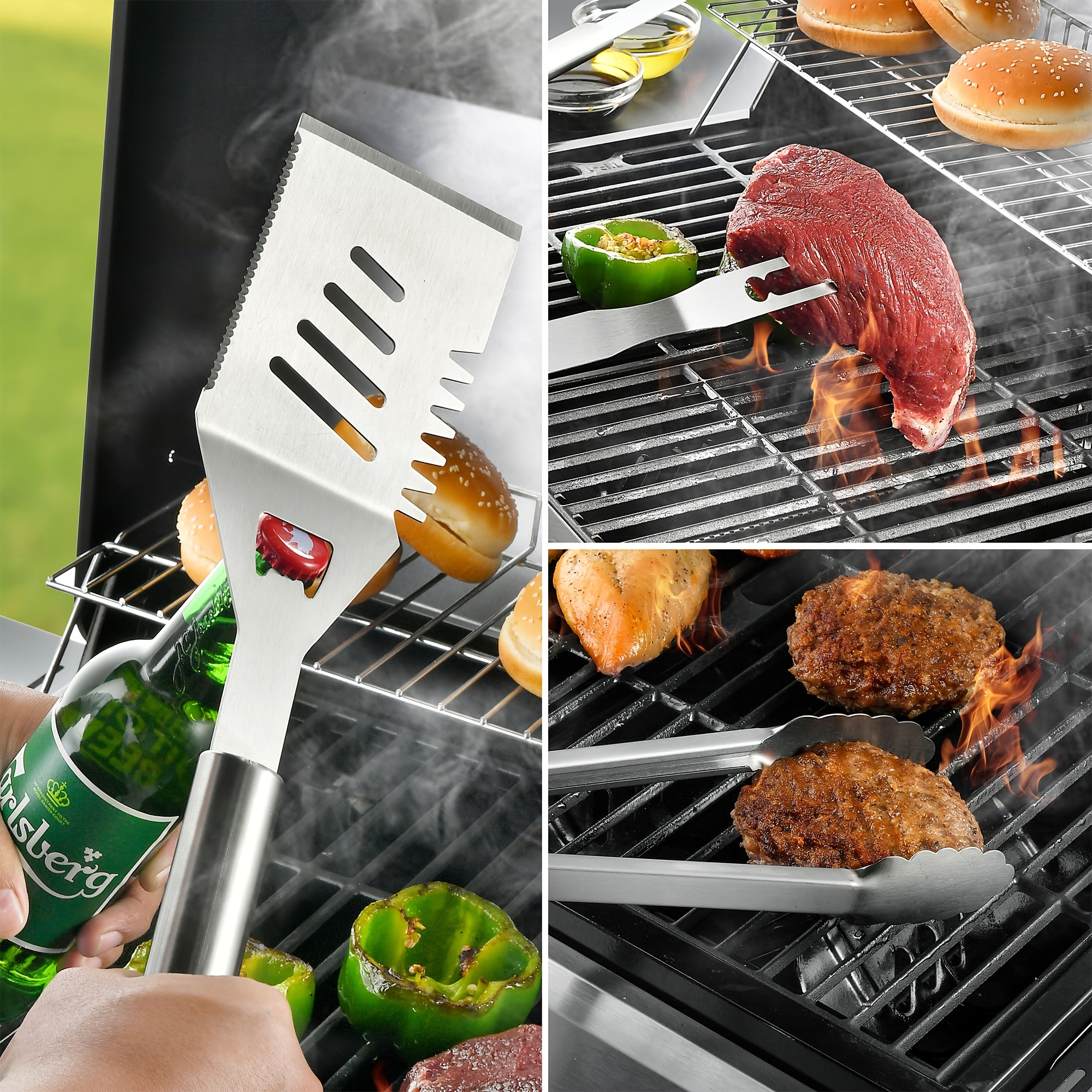 Grill Tools Set - Bbq Grill Utensils - Barbecue Grill Accessories