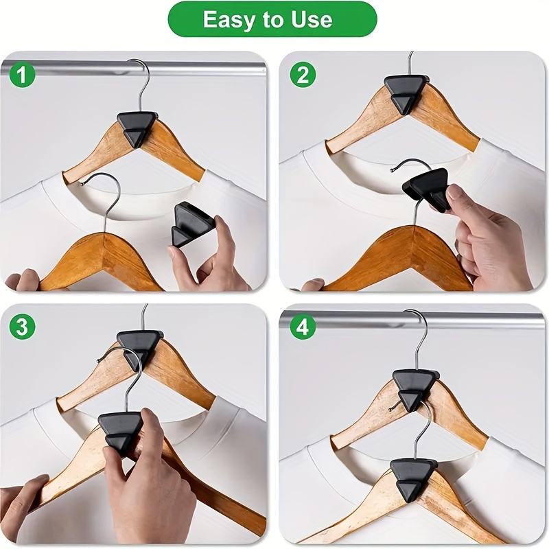 Space Saving Mini Hanger Connector Triangular Hook - Retractable