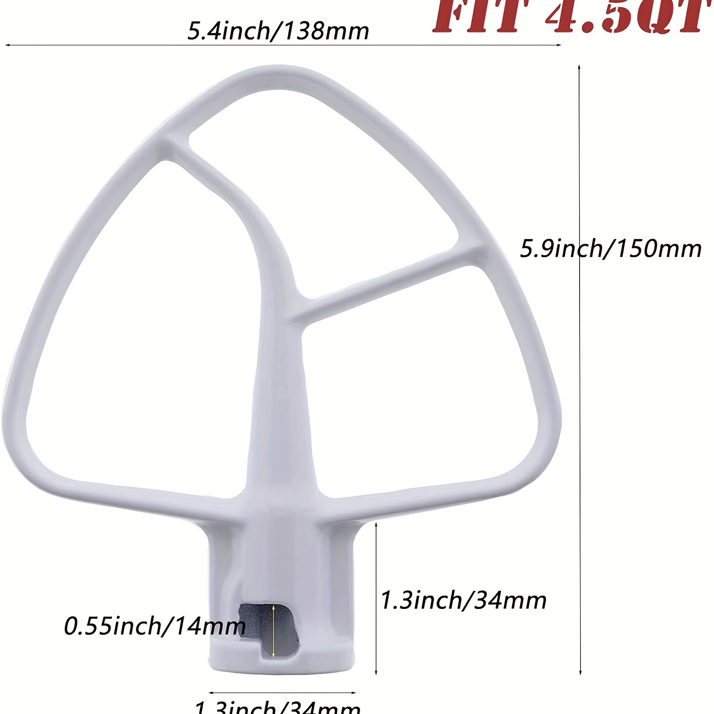 Kitchen Mixer Aid Paddle Attachment For Stand Mixer-k45b Coated Flat Beater  Perfectly Compatible With 4.5 Qt Tilt-head Stand Mixer Fit For Ksm90,k45, -  Temu