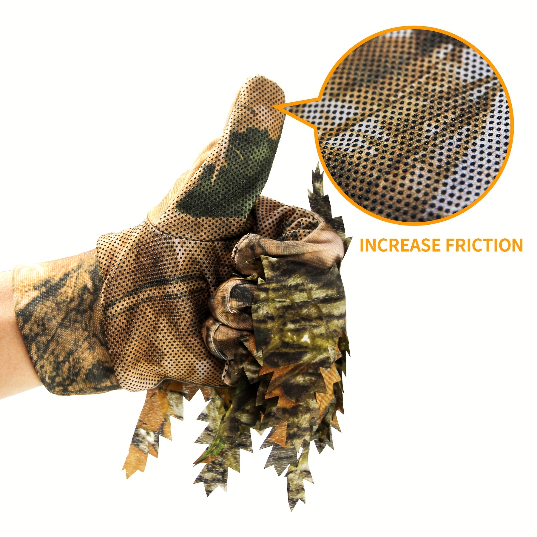 2023 New Camouflage Work Gloves Full Finger winter Fishing Riding