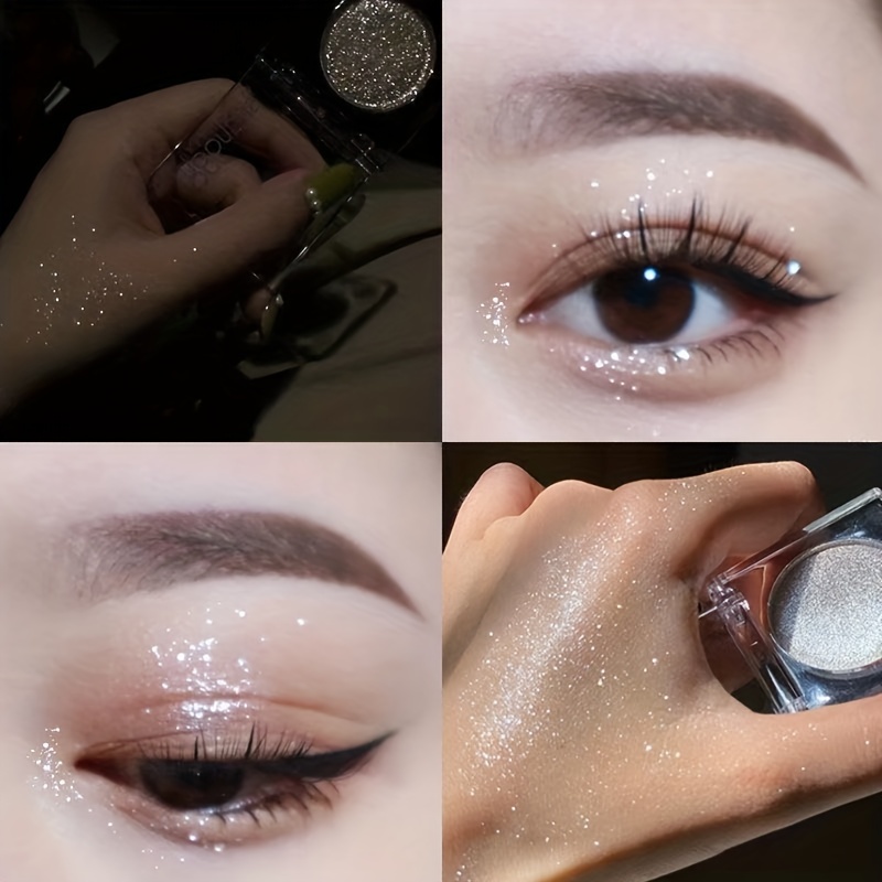 Highlighter Makeup Glitter Shimmered Powder Brighten Eyeshadow