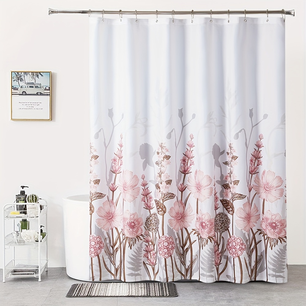 Shower Curtain Flower - Temu