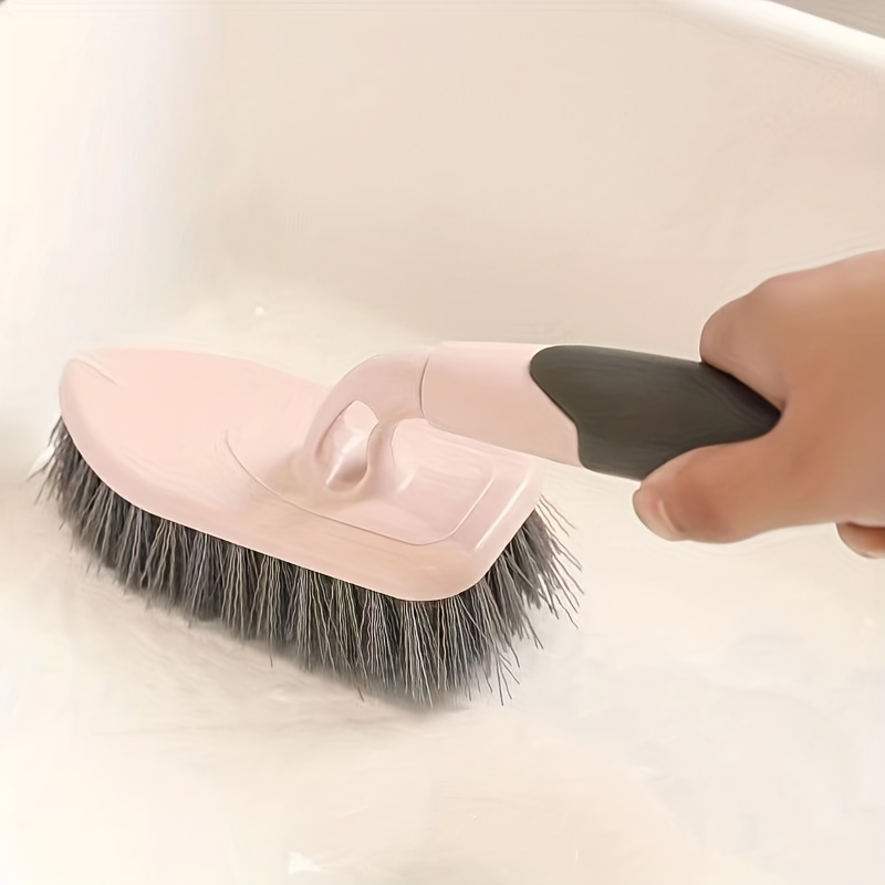 1pc Bathroom Floor Cleaning Brush With Hard Bristles, Suitable For