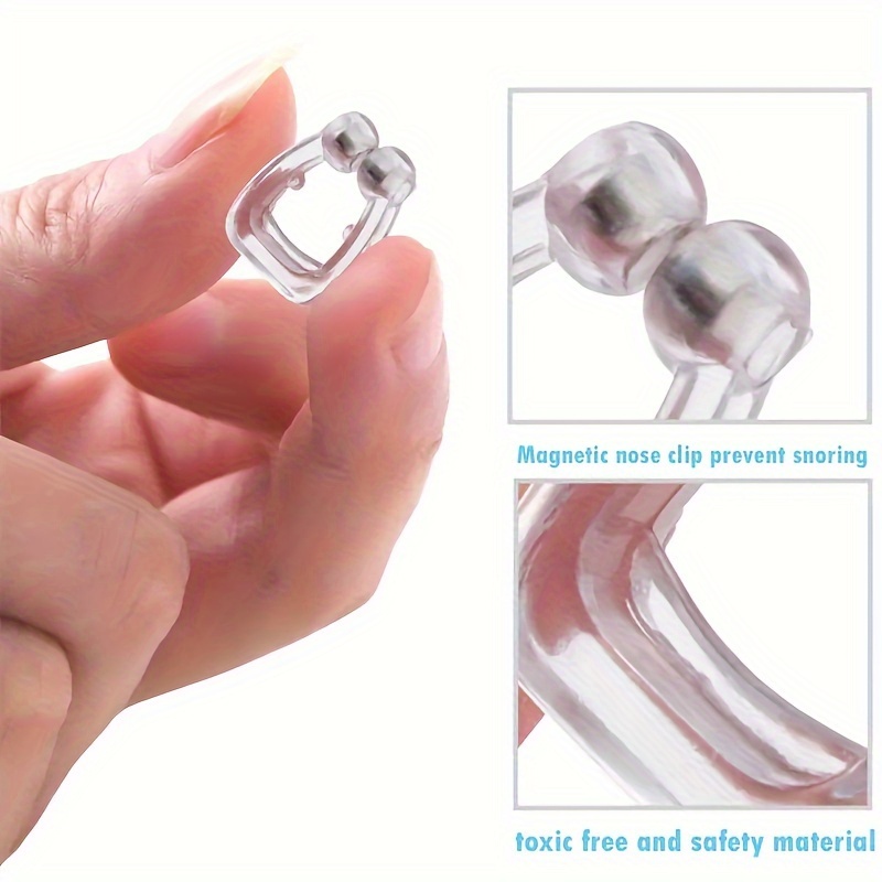 4 Dispositivos Antirronquidos Pinza Nasal Magnética - Temu