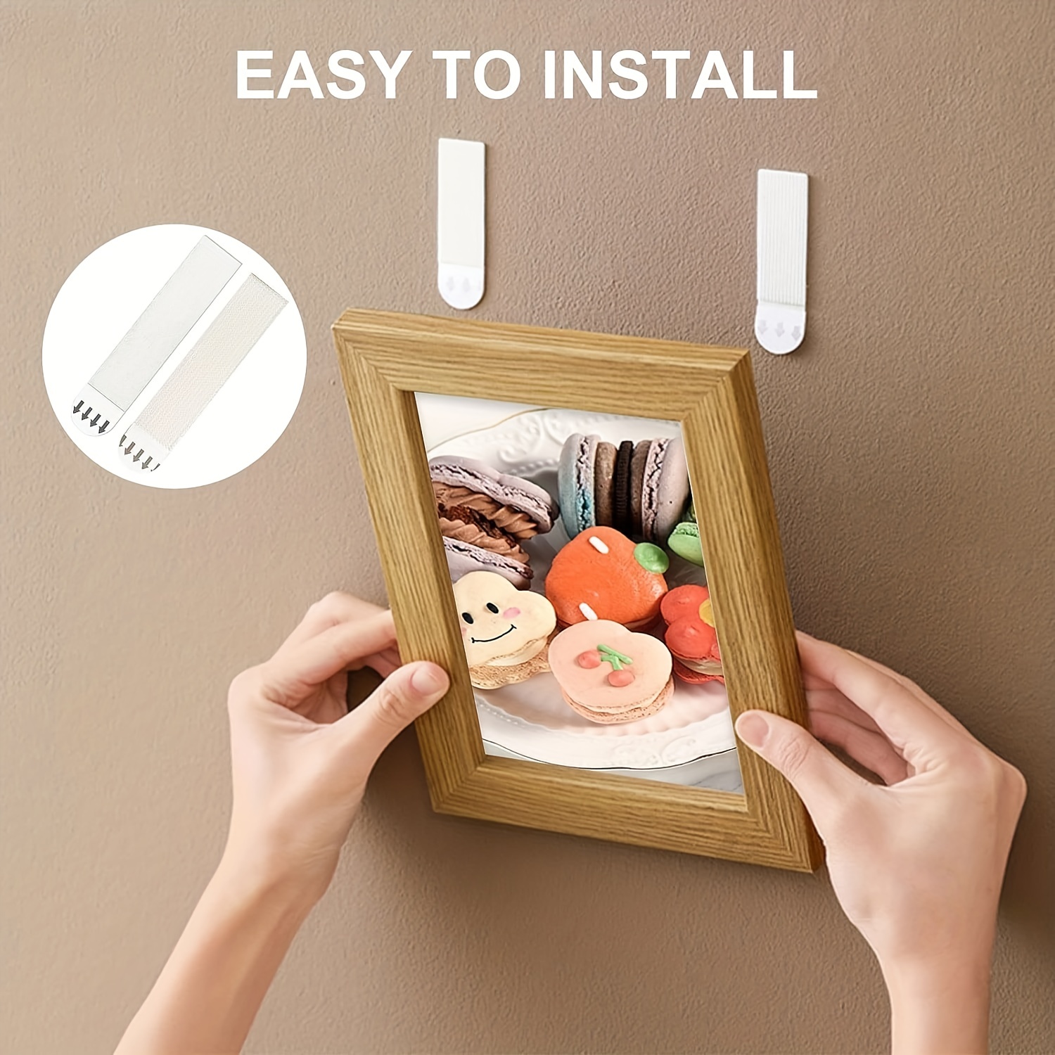 Large Picture Hanging Strips Heavy Duty Hook And Loop Strips 56pcs
