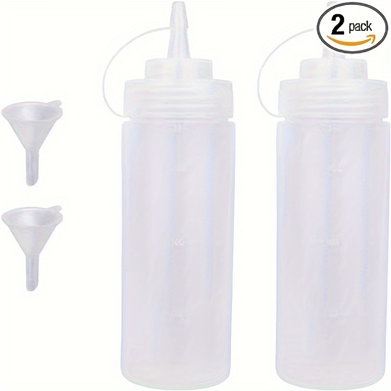 Squeeze Bottle Salad Sauce Squeeze Bottle With Scale And Tip - Temu