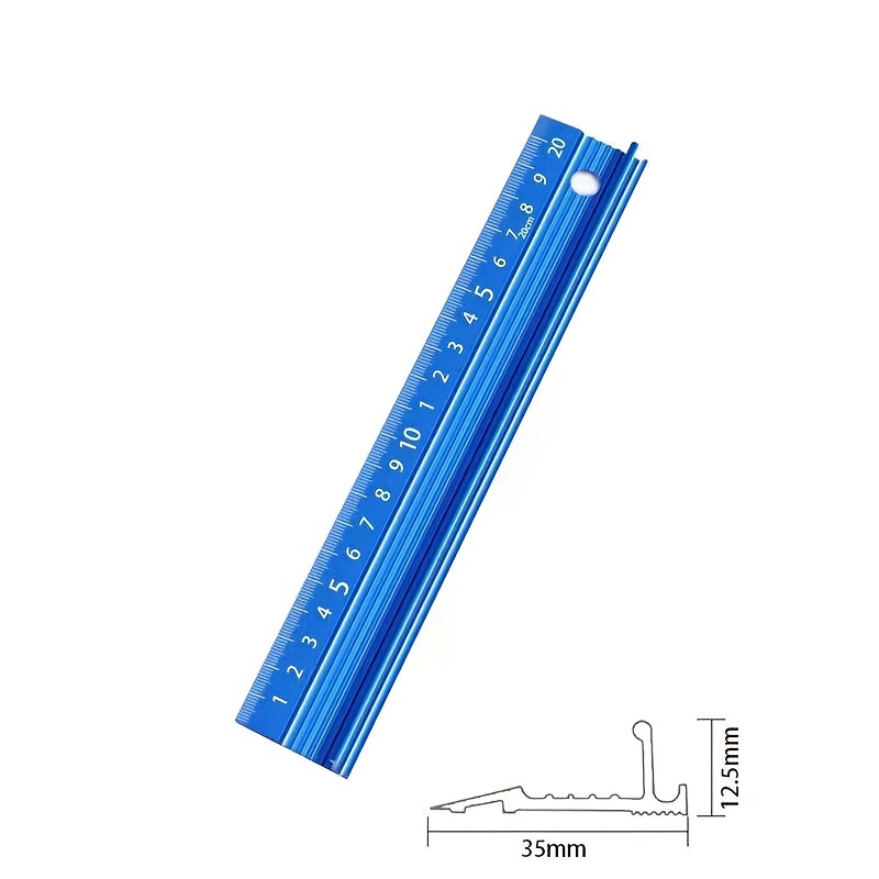 Wholesale Aluminum Alloy Double Sided Straight Ruler 30cm/12inch