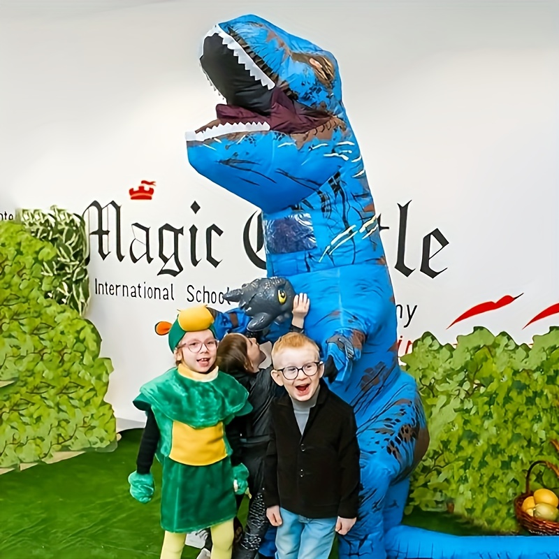 Disfraz inflable de dinosaurio para niños, disfraz de Halloween, disfraz  divertido de T-rex para fiesta