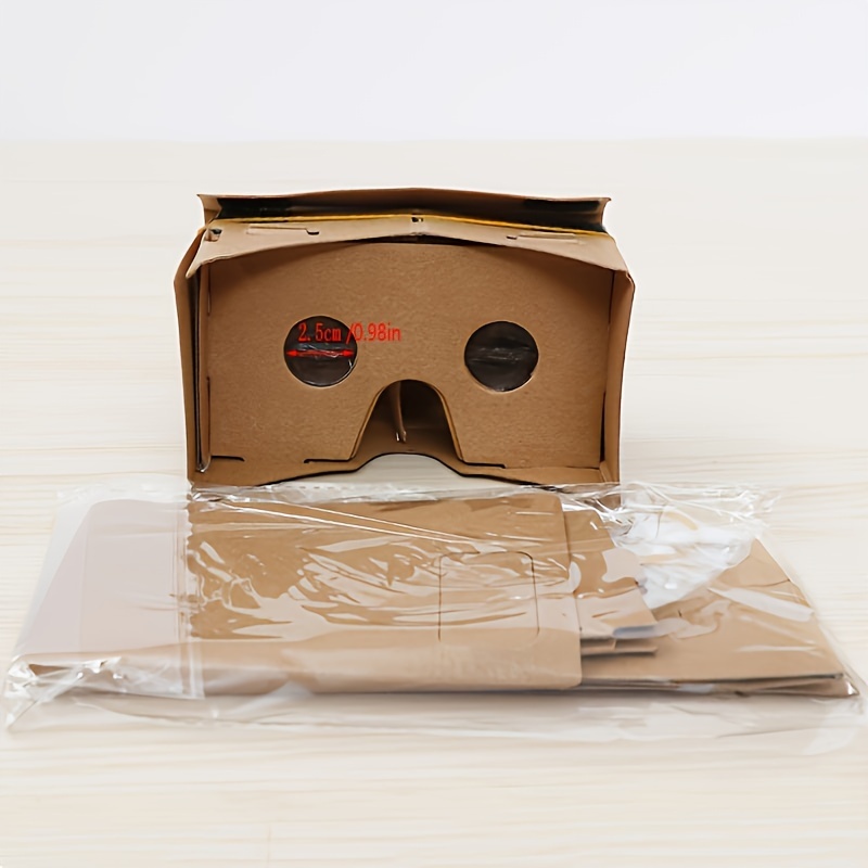Headset Google Cardboard 2021 Google Cardboard 3D VR Glasses Kit For  Smartphones Rubber Band Magnets