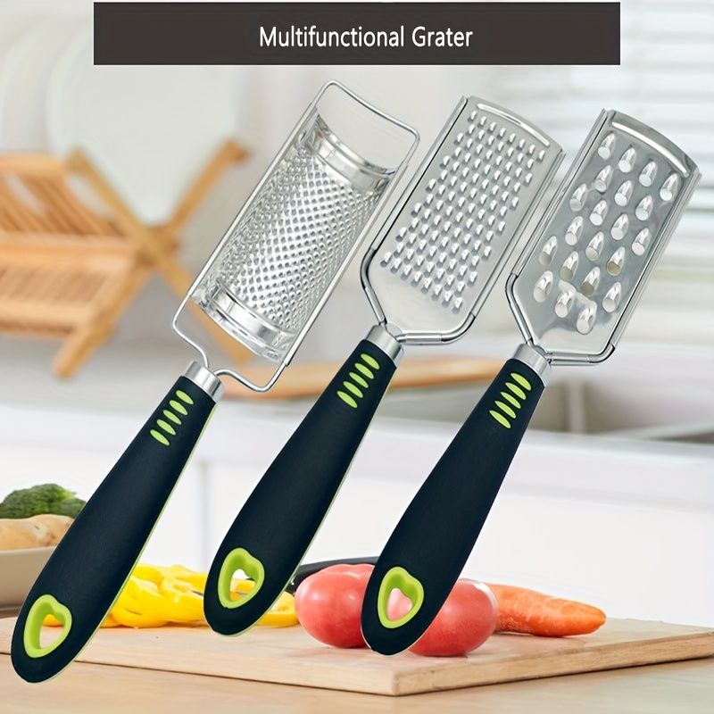 Kitchen Craft Cheese Grater Storage 4 Pcs Set Stainless Steel Cheese Food  Grater