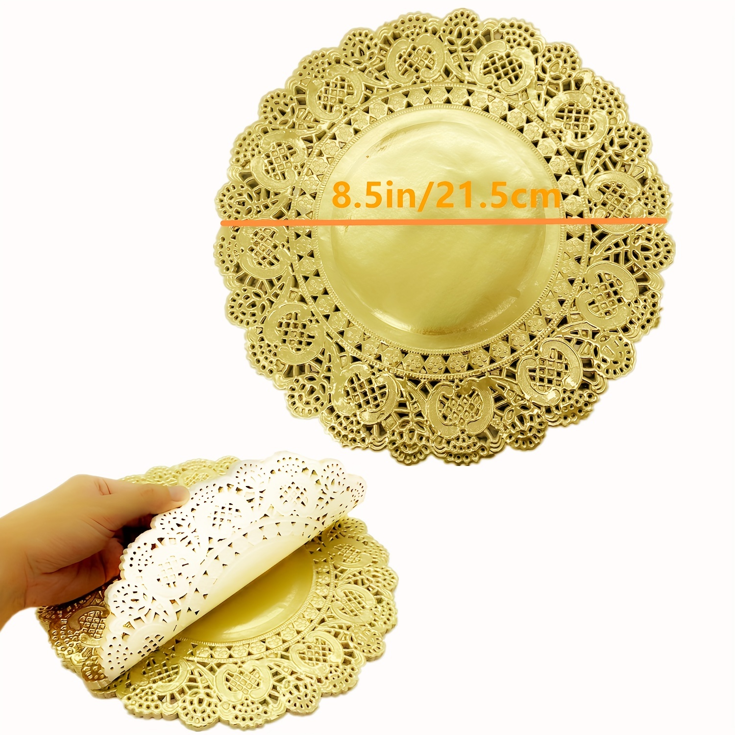 Color Paper Doilies For Food And Crafts Tableware Decor For - Temu