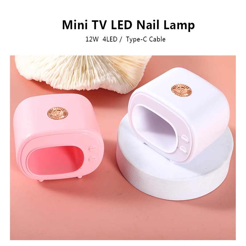 Mini Lampada Per Unghie LED UV Portatile Con Cavo USB, Asciugacapelli Con  Design A Forma Di TV, Macchina Per Asciugatura Rapida Smalto Gel - Temu  Italy
