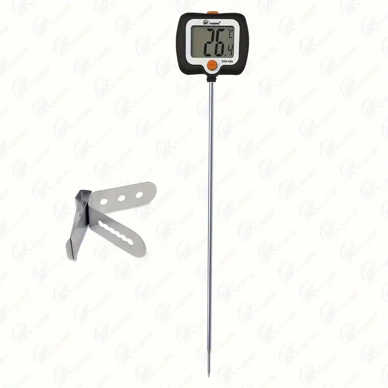 Food Thermometer, Rotating Digital Candy Thermometer With Long