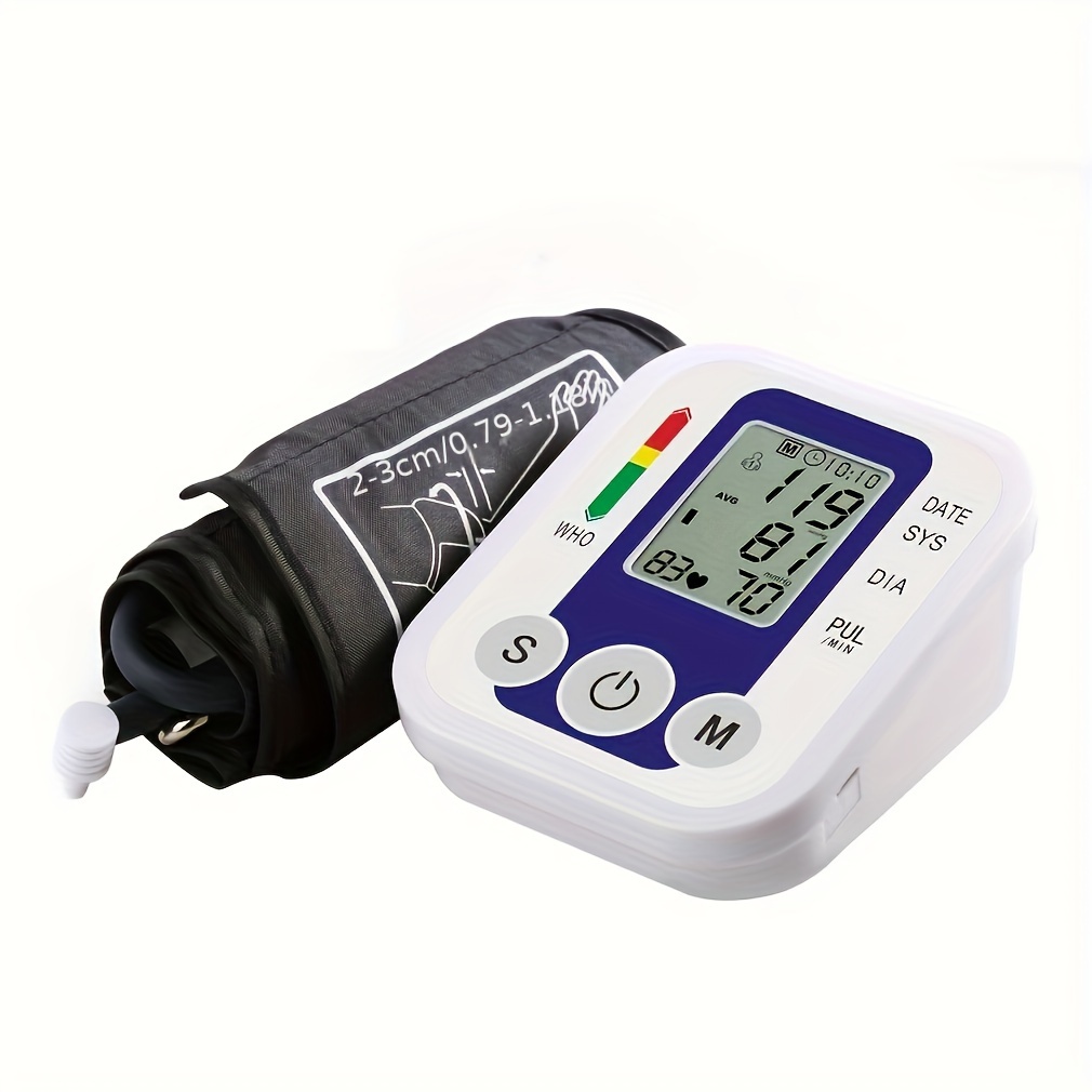 Blood Pressure Monitor Digital Wrist Blood Pressure Machine Automatic Cuff  BP Detector 2x99 Readings Memory Large Display Voice With Carrying Case