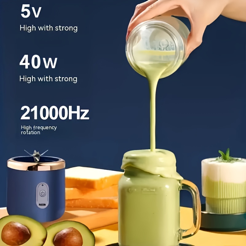 1pc/13.53oz Juicer, Portable Usb Rechargeable Mini Juicer