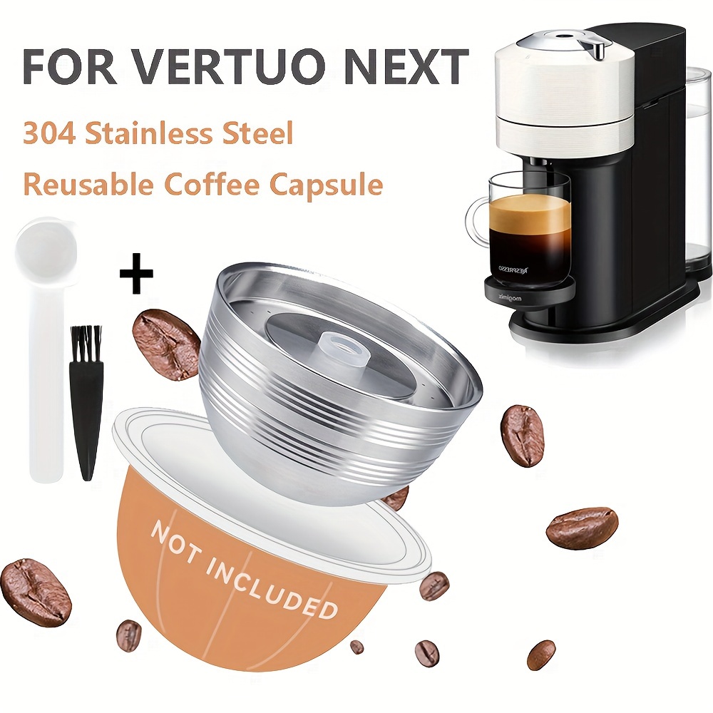 Nespresso Stainless Steel Reusable Coffee Capsules - Reusable