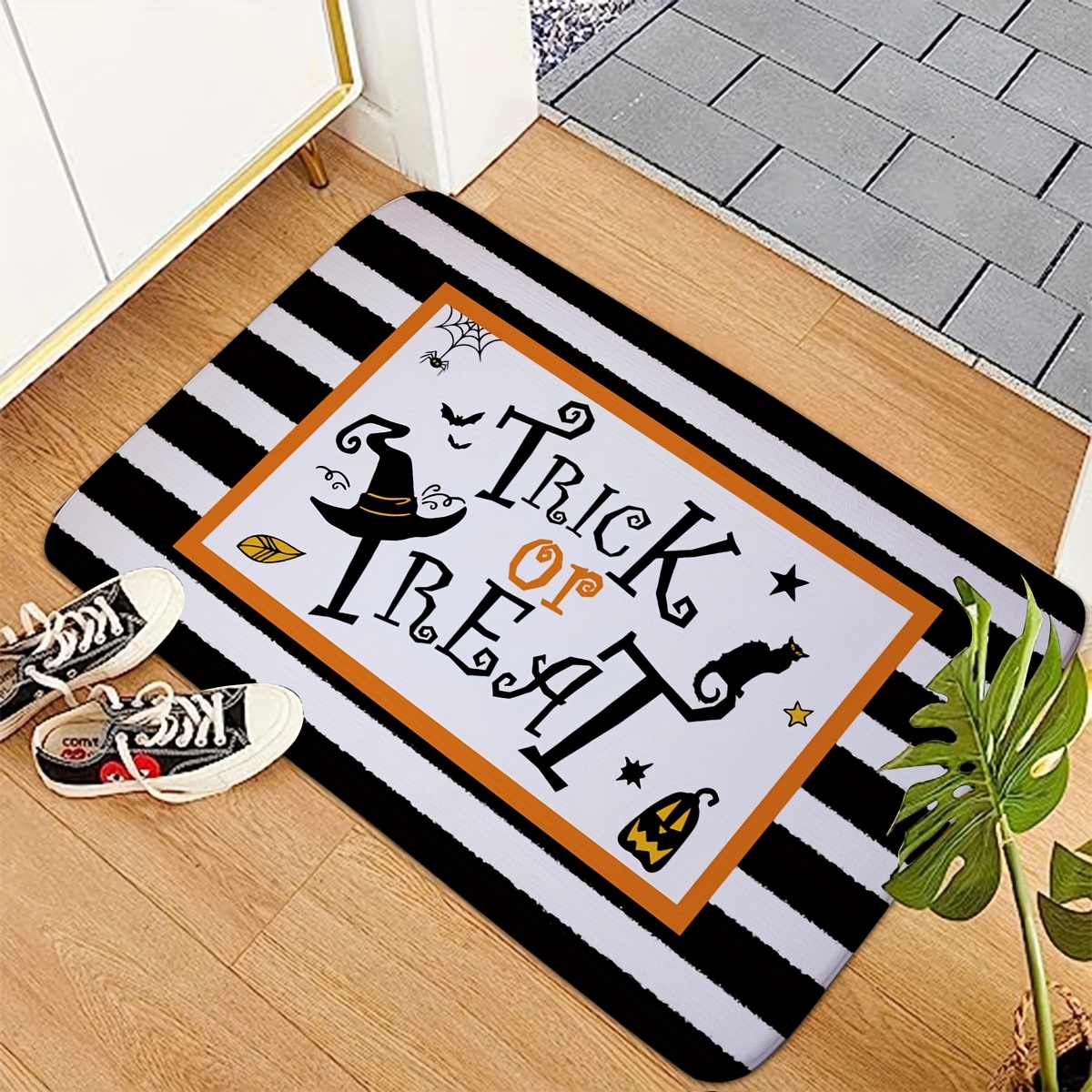 Dirt Resistant Halloween Welcome Doormat, Anti-slip Low Pile Indoor Outdoor  Entrance Mat, Absorbent Bath Mat, Suitable For Living Room Bedroom Bathroom  Kitchen Balcony Patio Carpet - Temu