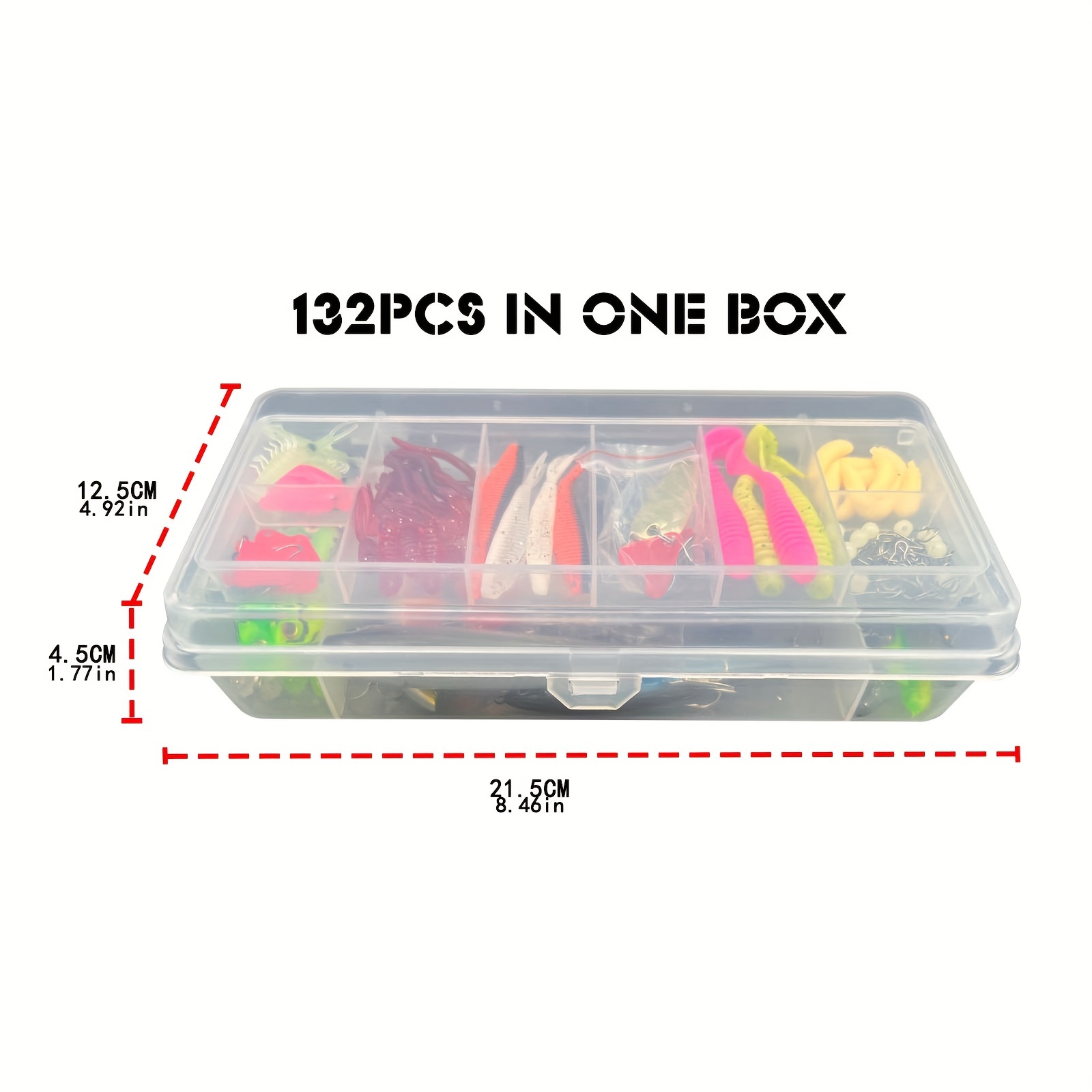  Naiveferry 78Pcs Fishing Lures Kit with Clear Tackle Box, Fishing  Lures Tackle Bait Kit Fishing Accessories for Bass Trout Salmon Fishing  Lovers Outdoor : Sports & Outdoors