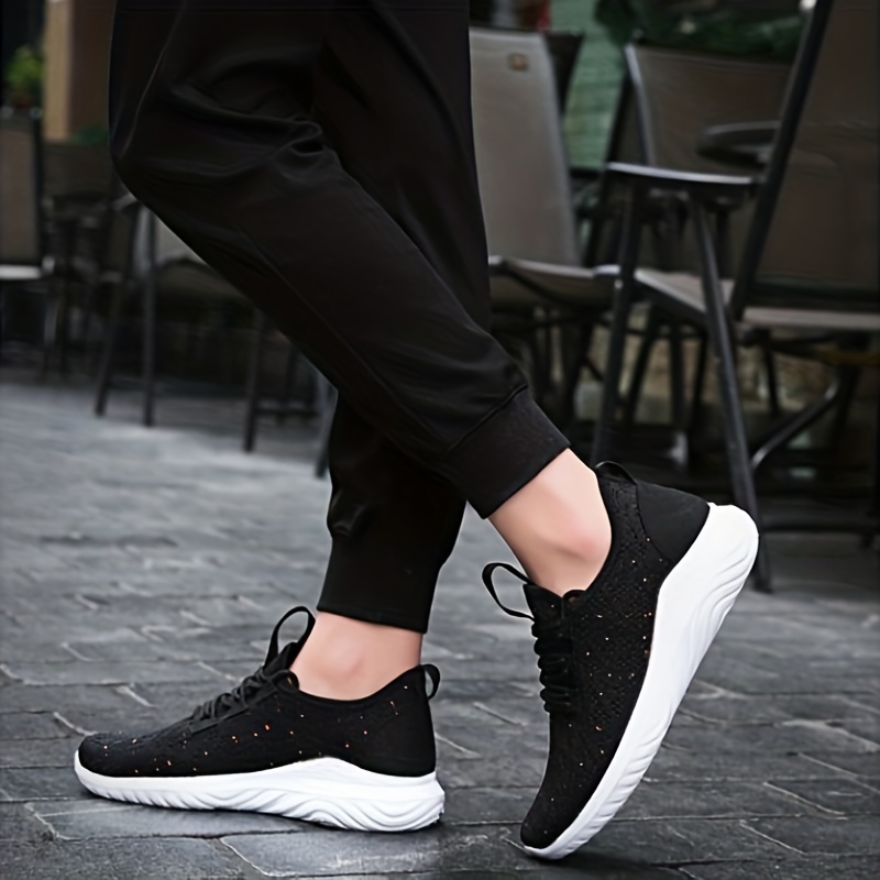 Men's Slip-on Sneakers With Shoelaces - Odor-resistant Athletic Shoes -  Lightweight And Breathable - Temu United Arab Emirates