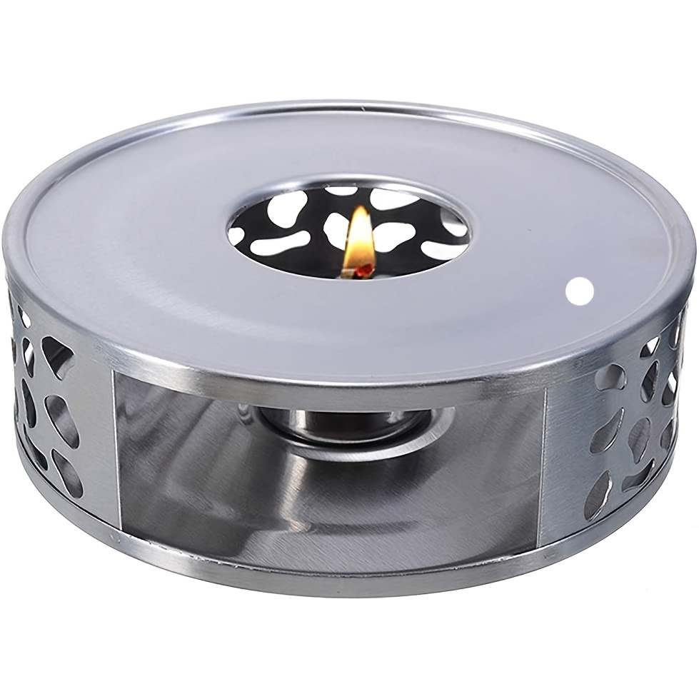 Teapot Heater Universal Tea Warmer Round Tea Light Stainless - Temu