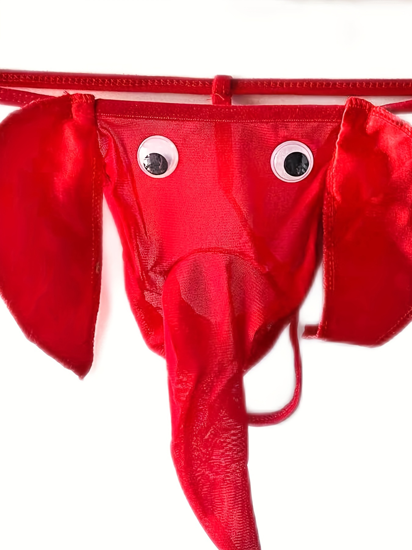 two colors Men's Funny Elephant Nose Thong - fashion Sexy Novelty T-Back  G-String for Bar Stage Performance and Roleplay Costume Accessories