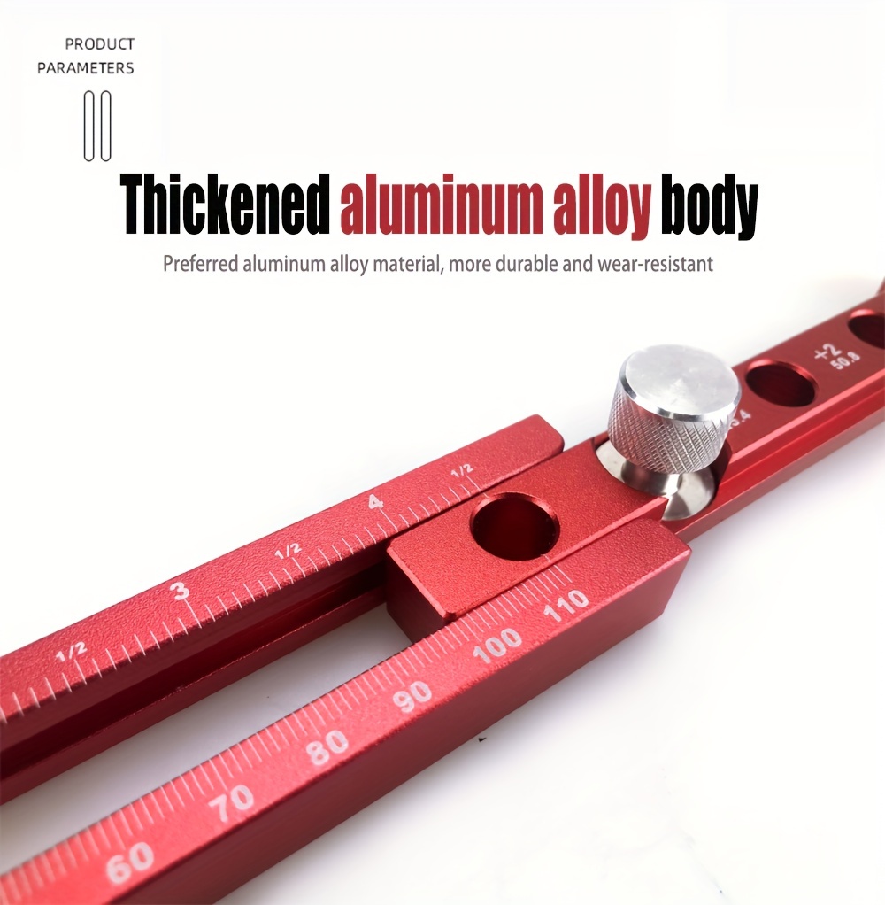 Aluminum Alloy Woodworking Circular Ruler Adjustable Metal - Temu