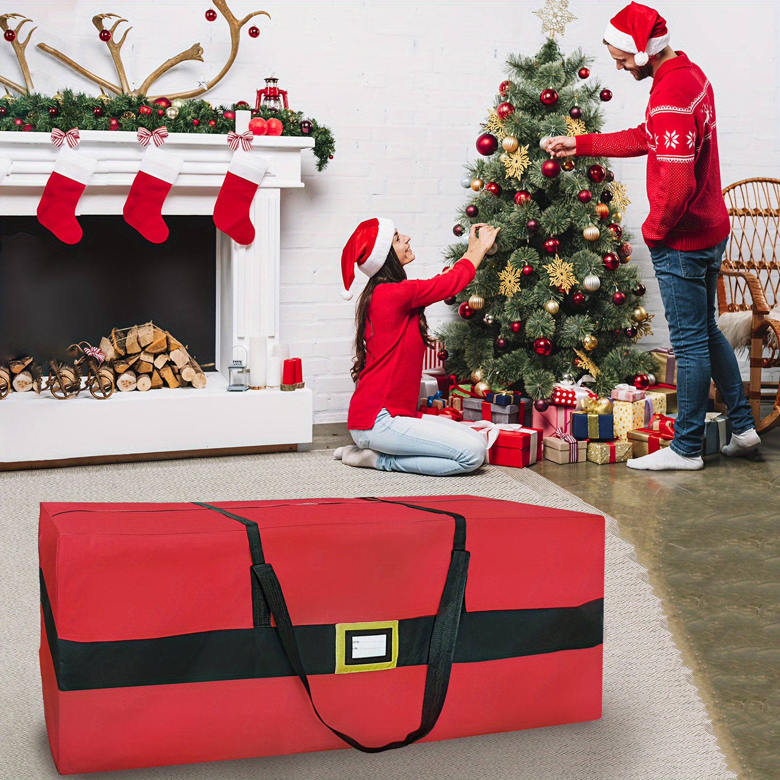 Las mejores ofertas en Bolsa de almacenamiento para árbol de Navidad Bolsas  de Almacenamiento para el Hogar
