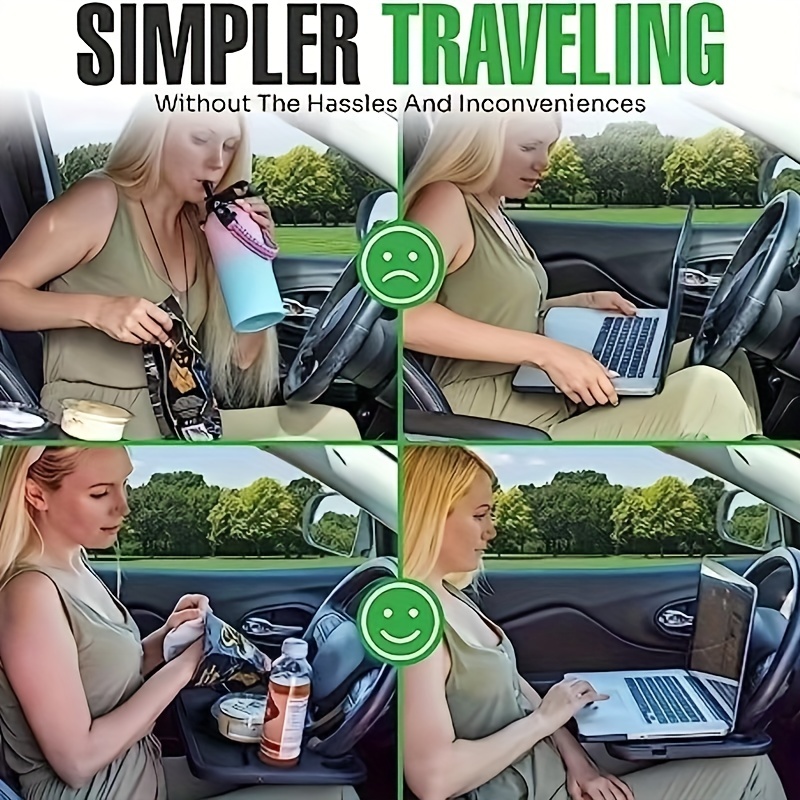 In-car Steering Wheel Table Car Laptop Halterung Auto Mit Multifunktionalem  Tablett Regal In-Car Office Tray