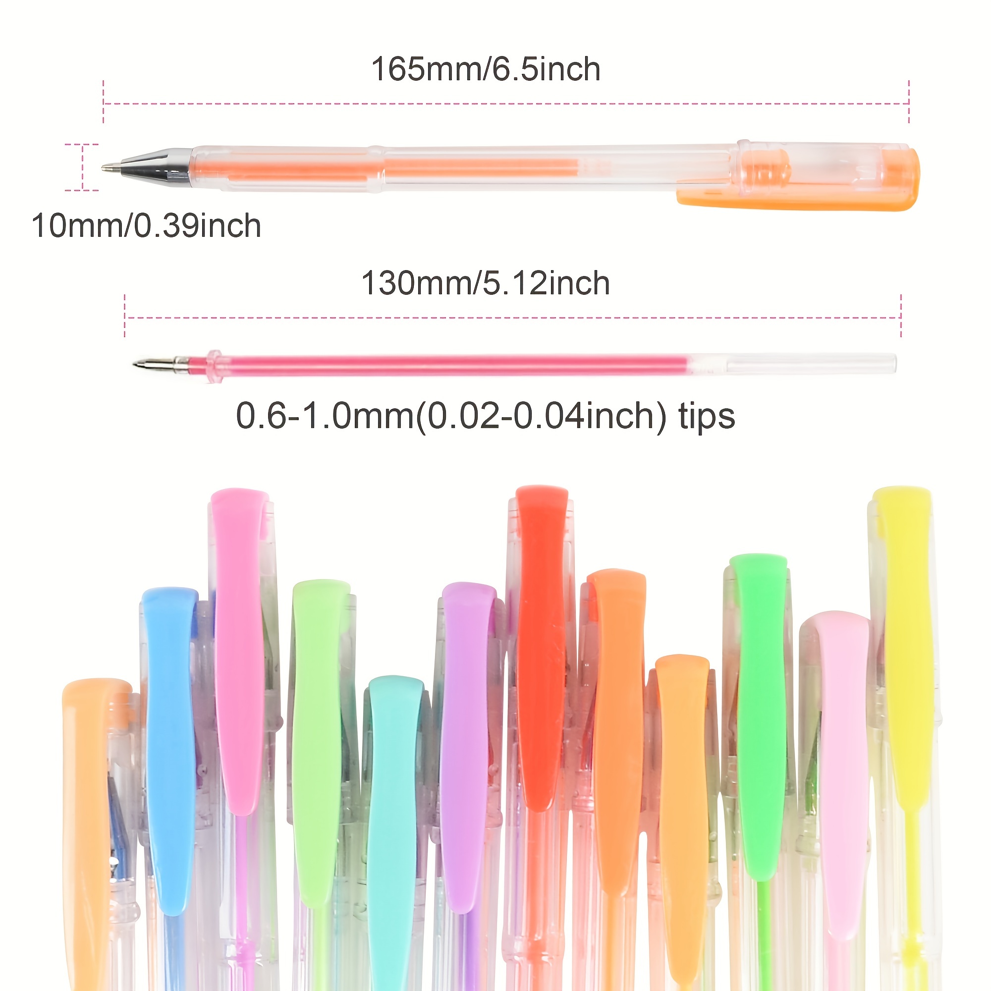 Gel Pen Set 60 Unique Colors Non toxic No duplicate Glitter - Temu