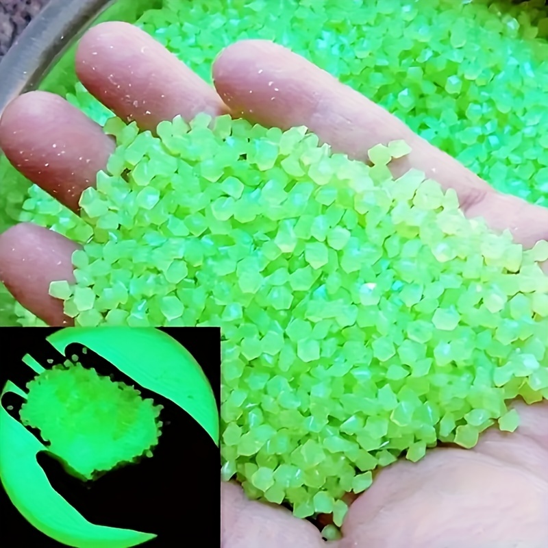 4000pcs Luminous Stones, Resin Glow In The Dark Rocks For Halloween Decor, Micro Landscape, Bonsai Decor, Pathway, Aquarium, Lawn, Yard, Fall Decor