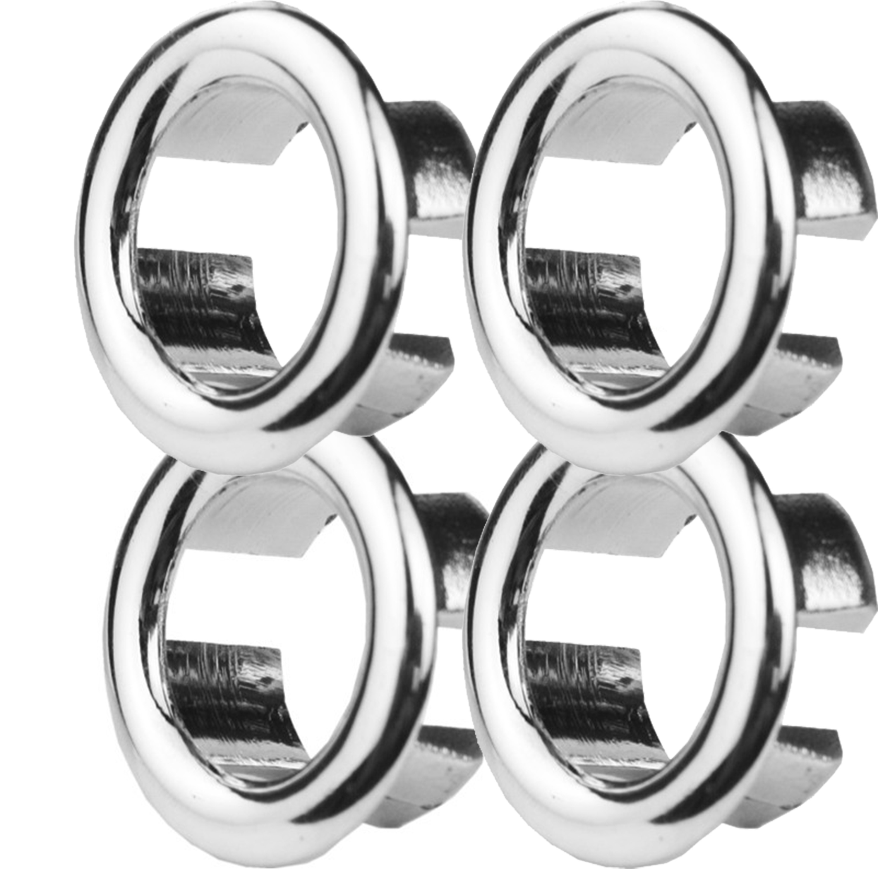 

4pcs Sink Overflow Ring Set, Kitchen Bathroom Sink Bathroom Accessary, Basin Overflow Cover, Vanity Sink Overflow Cover