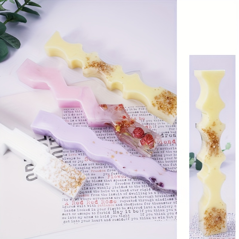 Wavy Long Strip Shape Candle Silicone Molds For Candle - Temu