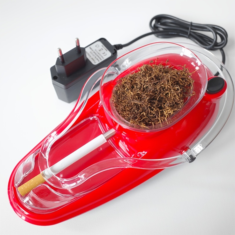 Máquina eléctrica automática para liar cigarrillos, rodillo de tabaco con  forma de pipa de Metal, accesorio para fumar, Tobacc