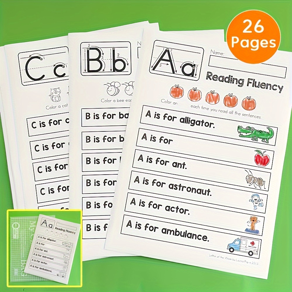 

Alphabet Sentence Handwriting Practice Workbook For Kids, Preschool Writing Workbook With Sight Words For Kindergarten And Kids, Learning Words & Math For Preschool & Kindergarten
