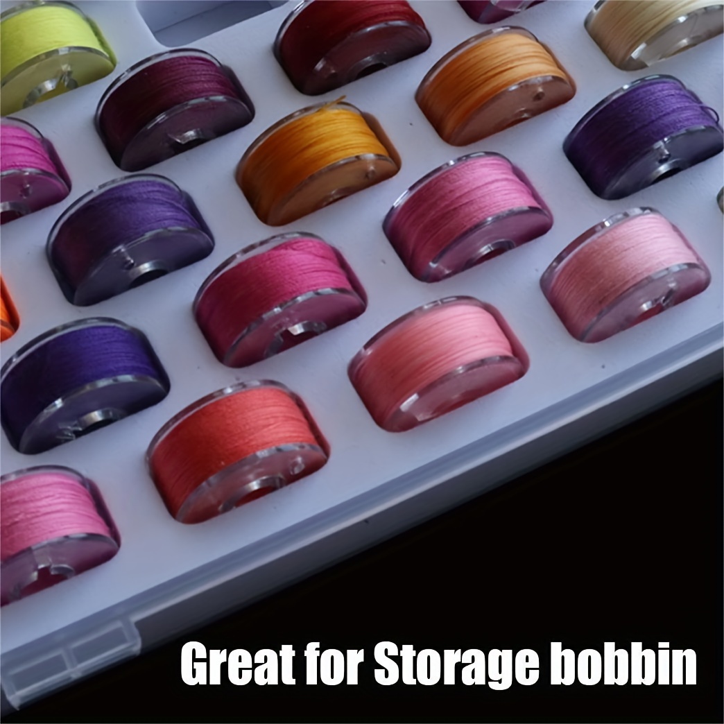 Clear Sewing Machine Bobbin Case 25 Slots For Bobbin Storage - Temu