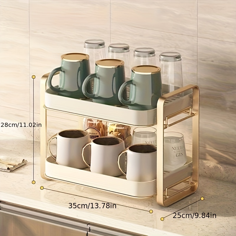 Cup Storage Box Storage Rack Water Cup Dustproof Partition - Temu