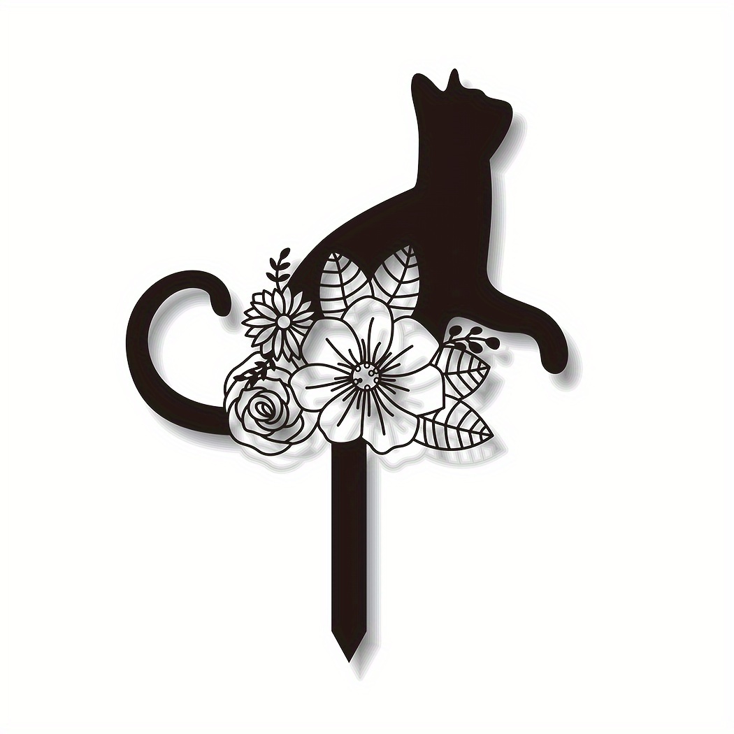 Pet grave clearance markers cat