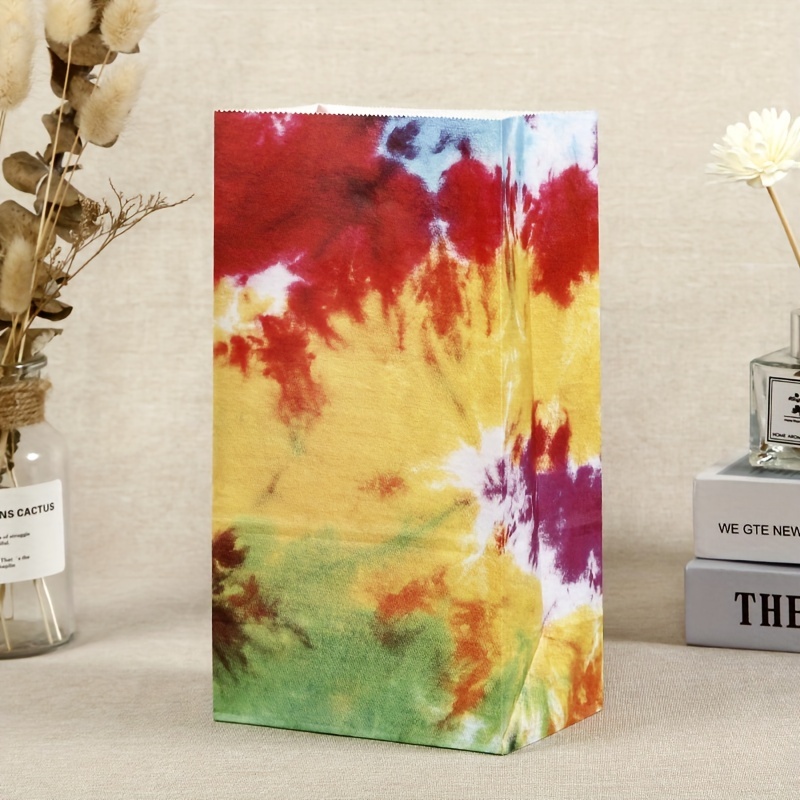 Tie Dye Paper Bags Camouflage Treat Bags Goody Bags Retro - Temu