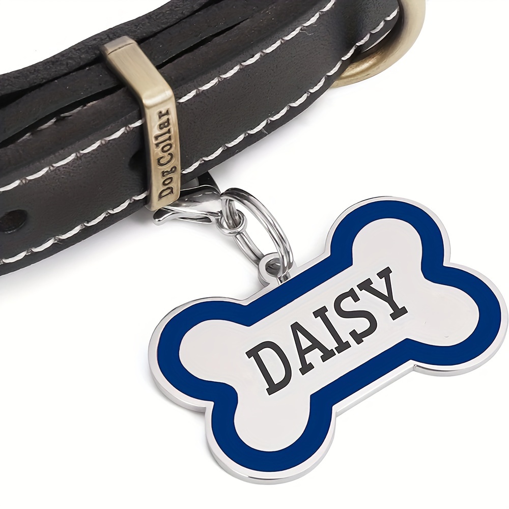 Engraved Bone Shape Pet Tags - Custom Collar Pendant